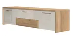 Tv stolek 184 hagop - ořech pacifik/béžová