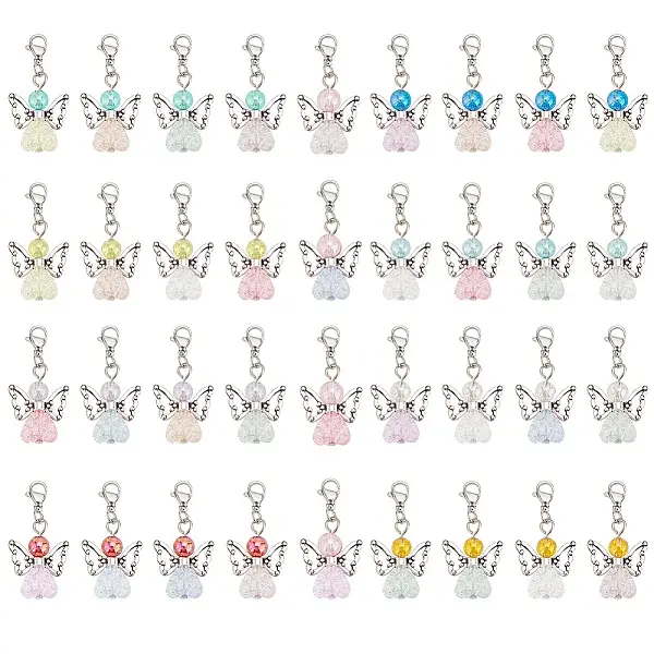 Heart Angel Acrylic Pendant Decoration