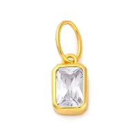 925 Sterling Silver Cubic Zirconia Charms