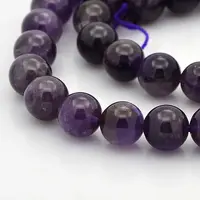 Natural Amethyst Round Beads Strands