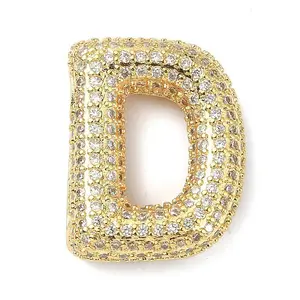 Rack Plating Brass Micro Pave Cubic Zirconia Pendants