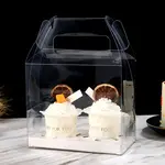 Foldable Transparent PET Cupcakes Boxes