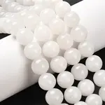 Natural White Jade Bead Strands