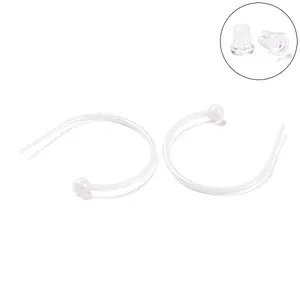 Hypoallergenic Bioceramics Zirconia Ceramic Ring Stud Earrings