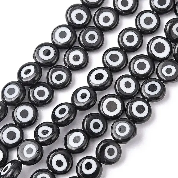 Handmade Evil Eye Lampwork Beads Strands