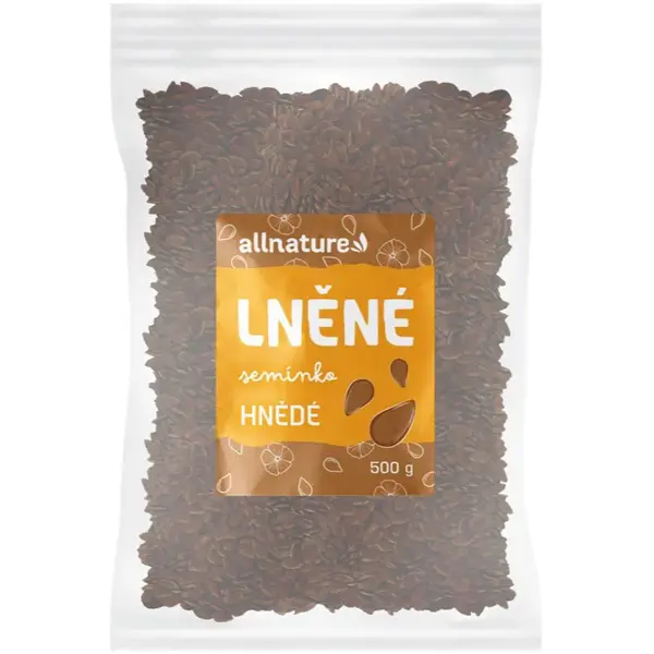 Allnature Lněné semínko hnědé semínka 500 g