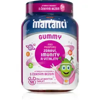 MARŤÁNCI Gummy Černý bez žvýkací měkké tobolky pro podporu imunitního systému příchuť Apple, Blackcurrant 50 ks