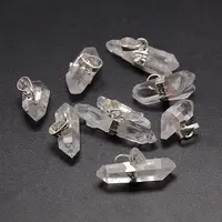 Natural Quartz Crystal Nuggets Pendants