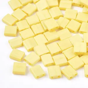 2-Hole Opaque Glass Seed Beads