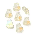 UV Plating Rainbow Iridescent Acrylic Enamel Beads