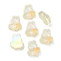 UV Plating Rainbow Iridescent Acrylic Enamel Beads