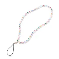 Opaque Acrylic Beads Mobile Straps