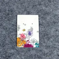 100Pcs Paper Jewelry Display Cards for Earrings Necklaces Display