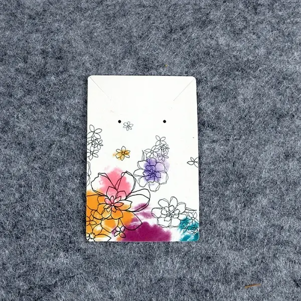 100Pcs Paper Jewelry Display Cards for Earrings Necklaces Display