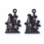 Black Alloy Enamel Pendant