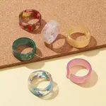 Resin Wide Band Cuff Ring