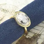 Oval Brass Cuff Rings for Women