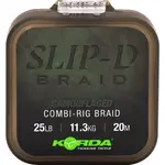 Korda návazcová šňůra slip-d braid 25 lb 20 m