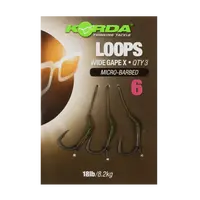 Korda hotové návazce loop rigs df wide gape barbless 8,2 kg-háček 4