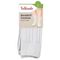 Krémové unisex zimní bambusové ponožky Bellinda BAMBUS CASUAL UNISEX SOCKS