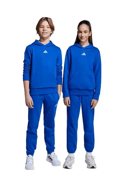 Dětské tepláky adidas modrá barva, s potiskem, JV9988