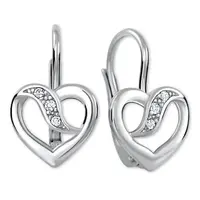 Soliter Zamilované náušnice z bílého zlata s krystaly 239 001 00910 07