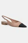 Kožené baleríny Steve Madden Rowyn hnědá barva, s odkrytou patou, 11003900