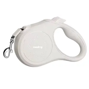 Reedog Senza Basic samonavíjecí vodítko M 25kg/ 5 m páska / pastelové bílé