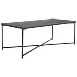 Livetastic KONFERENČNÍ STOLEK, černá, kov, keramika, 120/43/60 cm