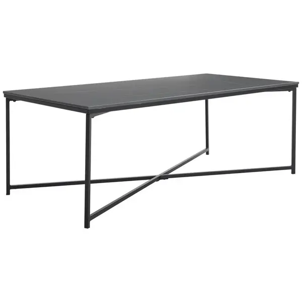 Livetastic KONFERENČNÍ STOLEK, černá, kov, keramika, 120/43/60 cm