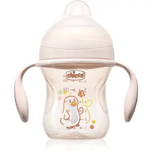 Chicco Transition Cup 4m+ tréninkový hrnek s držadly Pink 200 ml