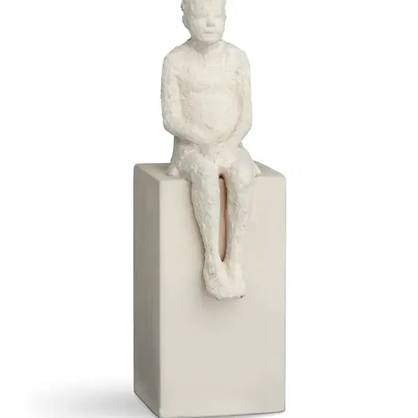 Dekorativní figurka Kähler The Dreamer 21,5 cm bílá barva