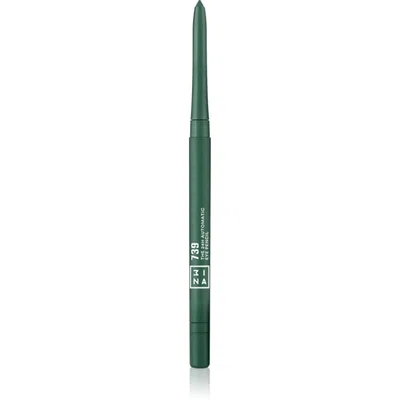 3INA The 24H Automatic Eye Pencil dlouhotrvající tužka na oči odstín 739 - Green 0.28 g