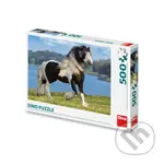 Černobílý kůň - puzzle z kategorie Zvířata