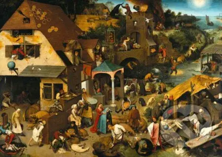 Brueghel Pieter: The Dutch Proverbs, 1559 - puzzle z kategorie Umělecké