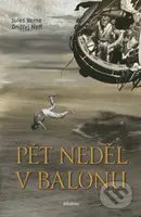 Pět neděl v balonu - Jules Verne, Ondřej Neff, Zdeněk Burian (ilustrácie) - kniha z kategorie Beletrie pro děti