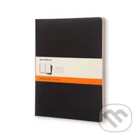 Moleskine - zošity čierne (sada 3 ks) (extra veľké, linajkované)