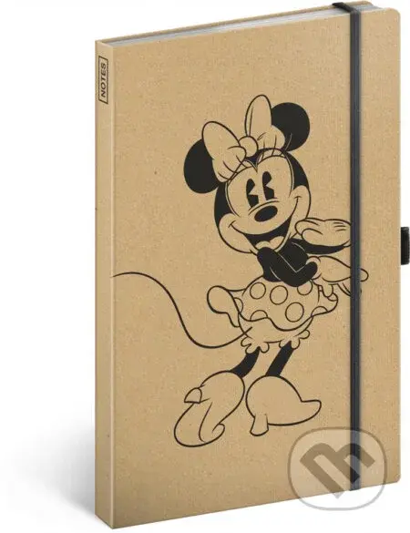 Notes Minnie Craft (linkovaný s gumičkou na uzavření)
