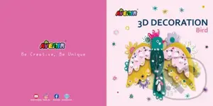 3D dekorace - velká Pták - puzzle z kategorie 3D puzzle