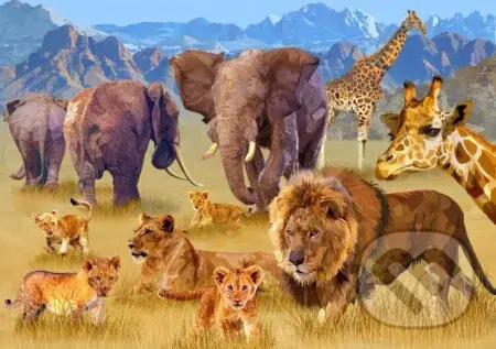 Savannah Animals - puzzle z kategorie Umělecké