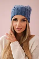 Kesi Čapica s fleece Paryż K213 džínsy