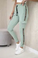 Cargo trousers dark mint