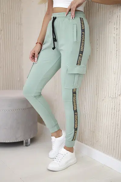 Cargo trousers dark mint