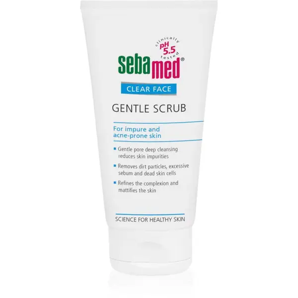 Sebamed Clear Face Gentle Scrub jemný pleťový peeling 150 ml