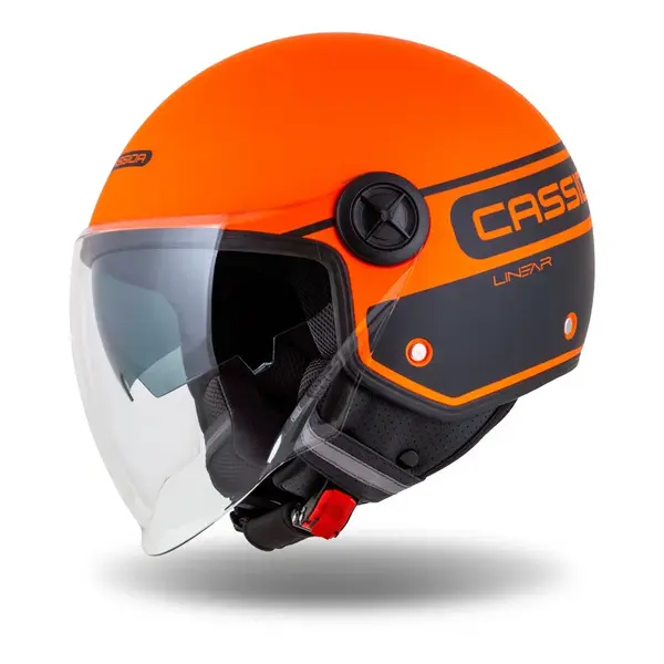Moto přilba Cassida Handy Plus Linear oranžová matná/černá L (59)