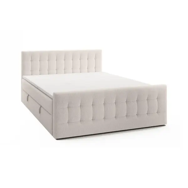 Fedve POSTEL BOXSPRING YAZO ROYAL 140x200 cm, Krémová