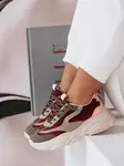 Dámské bordó sneakersy na platformě VISTALA