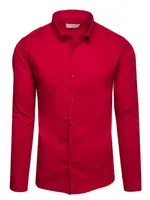 Elegantní pánská červená košile