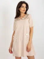 Dress-LK-SK-506735.82-beige