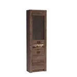 MASSENO VITRÍNA ZERI 56/192/47 cm Hnědá